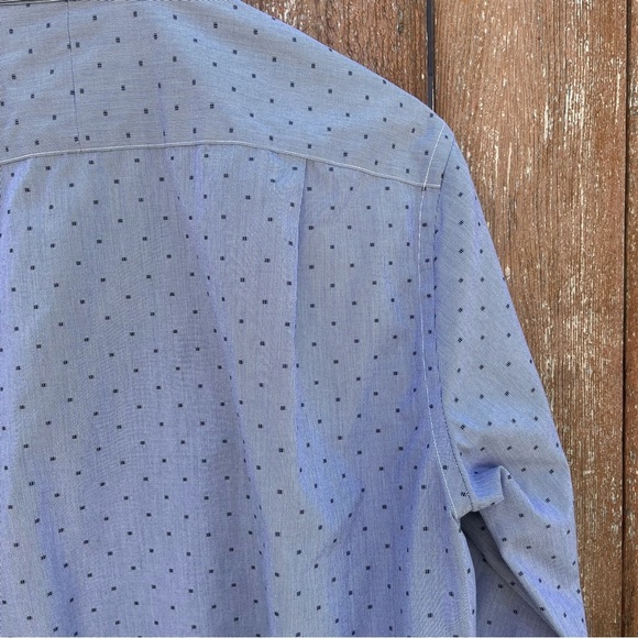 JOS A BANK 1905 Men’s Blue Dress Shirt Tailored Fit Non-Iron Long Sleeve 16.5 36 - Picture 9 of 10